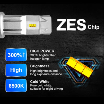 2 PCS M3 H7 DC9-32V / 17W / 6500K / 2000LM IP68 Car LED Headlight Lamps, H7
