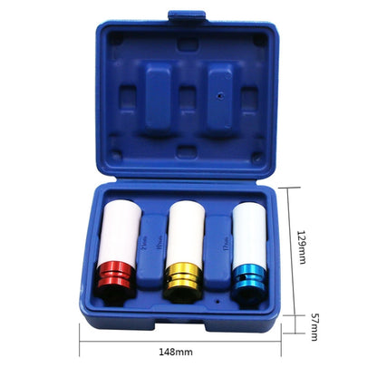 3 PCS Colorful Car Bicycle Motorcycle Tyre Protection Sleeve, 3 PCS