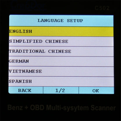 Creator C502 V7.6 Car OBD2 Multi-system Scanner Car Diagnostic Tool for Mercedes-Benz before 2016, Creator C502