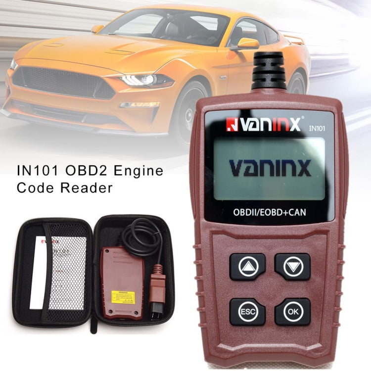 Vaninx IN101 Automotive Scanner Car OBDII / EOBD+ Can Battery Engine Fault Diagnosis Tool Battery Detector, Vaninx IN101