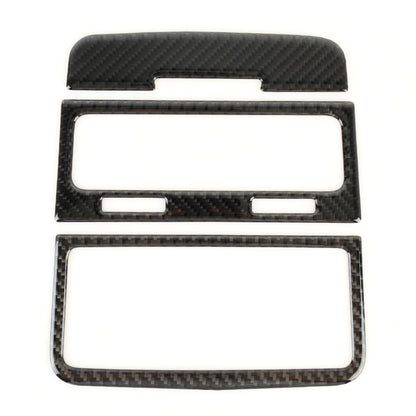3 PCS Car Carbon Fiber Rear Air Outlet Decorative Sticker for Volkswagen Touareg, Rear Air Outlet
