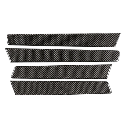4 PCS Car Carbon Fiber Door Panel Decorative Sticker for Volkswagen Touareg, Door Panel