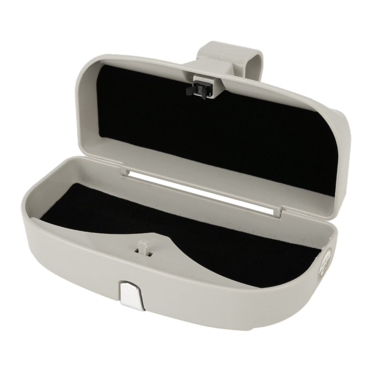 Car Multi-functional Glasses Case Sunglasses Box with Card Slot, Flat Style, Flat Style (Grey), Flat Style (Beige), Flat Style (Black), Flat Style (Pink)