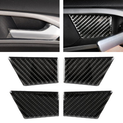 4 PCS Car Carbon Fiber Door Inner Handle Wrist Panel Decorative Sticker for Ford New Mondeo, Door Inner Handle Wrist
