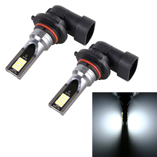 2 PCS 9006 DC12V-24V / 12W / 3000K / 800LM 12LEDs SMD-3030 Car LED Fog Light, 9006 (White Light), 9006
