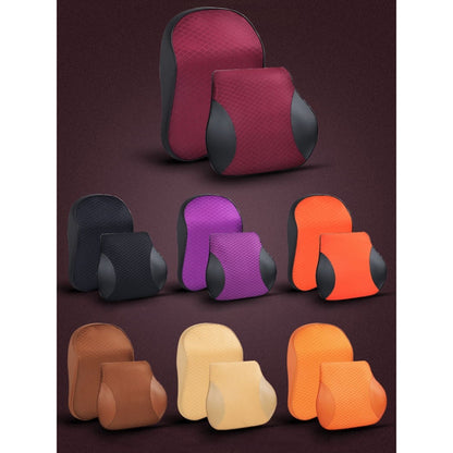 Four Seasons Breathable Memory Foam Car Neck Pillow Polyester Headrest