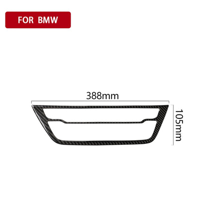 Car Carbon Fiber CD Panel Decorative Sticker for BMW 5 Series G38 528Li / 530Li / 540Li 2018, CD Panel