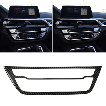 Car Carbon Fiber CD Panel Decorative Sticker for BMW 5 Series G38 528Li / 530Li / 540Li 2018, CD Panel