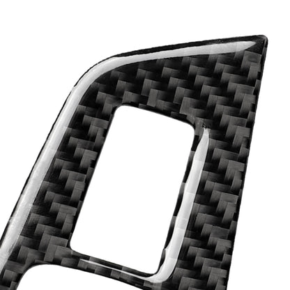 Car Carbon Fiber Door Window Lift Panel Decorative Sticker for BMW 5 Series G38 528Li / 530Li / 540Li 2018, Left Drive, Door Window Lift