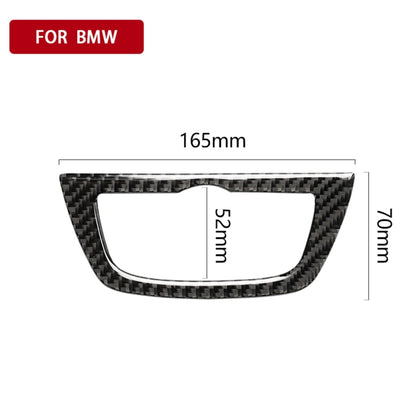 Car Carbon Fiber Headlight Switch Frame Decorative Sticker for BMW 5 Series G38 528Li / 530Li / 540Li 2018, Headlight Switch Frame