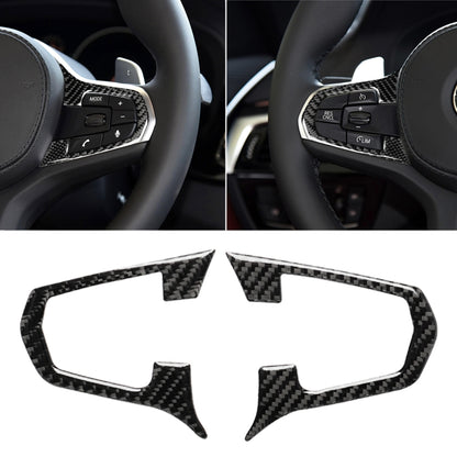 Car Carbon Fiber Steering Wheel Button Configuration A Decorative Sticker for BMW 5 Series G30/G38 X3 G01/G08, Steering Wheel, A