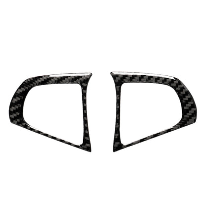 Car Carbon Fiber Steering Wheel Button Configuration B Decorative Sticker for BMW 5 Series G30/G38 X3 G01/G08, Steering Wheel Button