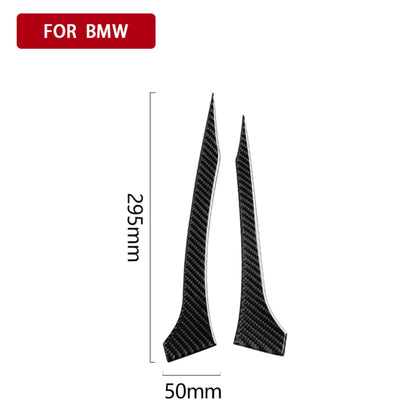 2 PCS Car Carbon Fiber Rearview Mirror Bumper Strip Decorative Sticker for BMW G30 (2018-2019) / G11 (2016-2019), Left Drive without Lens, Rearview Mirror Left Drive without Lens