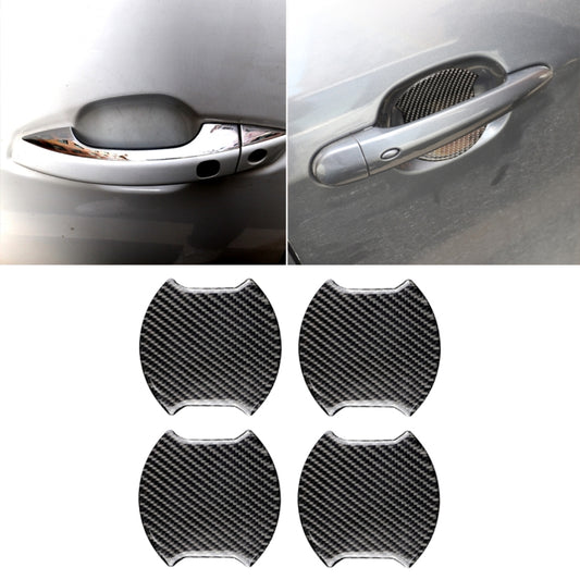 4 PCS Car-Styling Carbon Fiber Door Outer Handle Scratches Resistant Stickerfor Toyota Camry, 4 in 1 for Toyota Camry