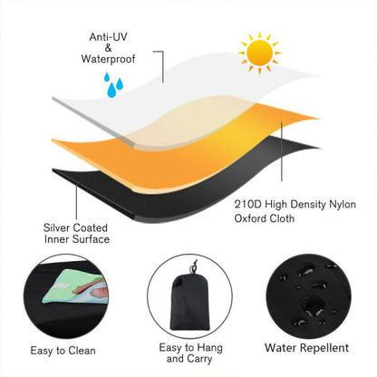 210D Oxford Cloth Waterproof Sunscreen Scooter Tractor Car Cover, Size: M, Size: M