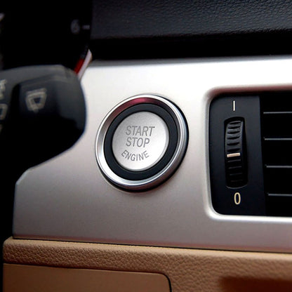 Car Engine Start Key Push Button Cover for BMW E90 Chassis, For BMW E90 Chassis (Black), For BMW E90 Chassis (Blue), For BMW E90 Chassis (Red), For BMW E90 Chassis (Silver)