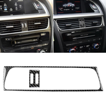 2 in 1 Car Carbon Fiber Air Conditioning Air Outlet Frame Decorative Sticker for Audi A4 B8 2009-2016 / A5 2008-2017 / Q5 2009-2017​, Left Drive, Air Conditioning Air Outlet Frame