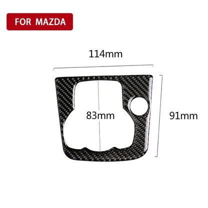 Car Carbon Fiber Left Drive Multimedia Frame A Decorative Sticker for Mazda Axela 2013-2016, Left Drive Multimedia Frame A