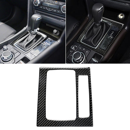Car Carbon Fiber Right Drive Gear Frame B Decorative Sticker for Mazda Axela 2017-2018, Right Drive Gear Frame B