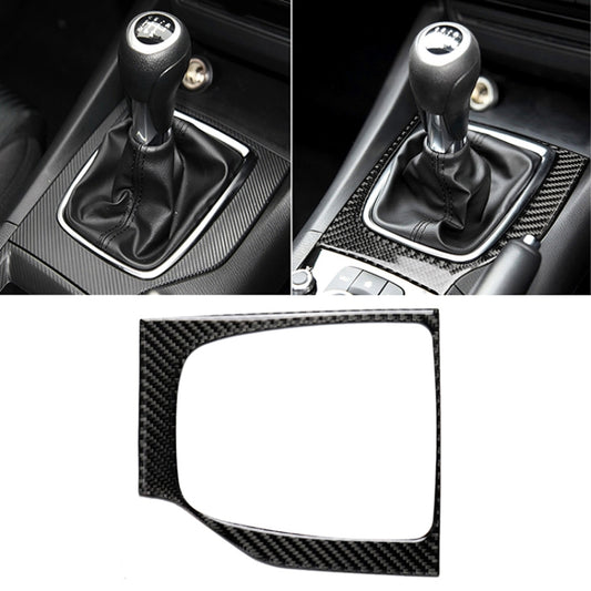 Car Carbon Fiber Right Drive Manual Gear Frame C Decorative Sticker for Mazda Axela 2017-2018, Right Drive Manual Gear Frame C