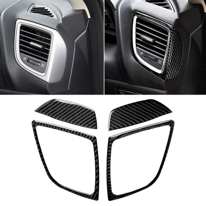 Car Carbon Fiber Right and Left Air Outlet Decorative Sticker for Mazda Axela 2014 / 2017-2018, Right and Left Air Outlet
