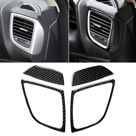 Car Carbon Fiber Right and Left Air Outlet Decorative Sticker for Mazda Axela 2014 / 2017-2018, Right and Left Air Outlet