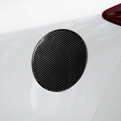 Car Carbon Fiber Fuel Tank Cap Decorative Sticker for Mazda Axela 2013-2018, Fuel Tank Cap
