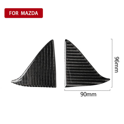 Car Carbon Fiber Front Inner Door A Triangle Decorative Sticker for Mazda Axela 2017-2018, Front Inner Door A Triangle