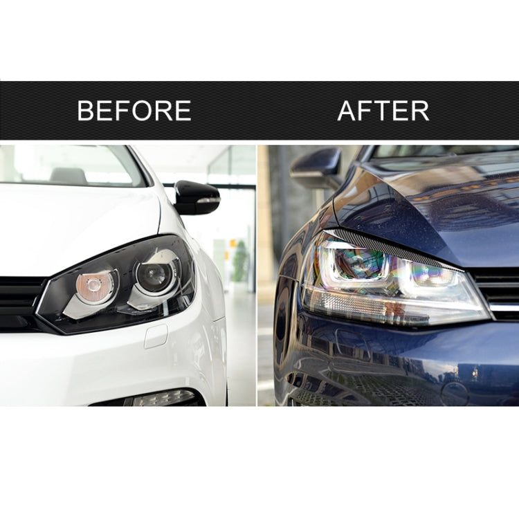 Car Carbon Fiber Light Eyebrow for Volkswagen Golf 7, For Volkswagen Golf 7