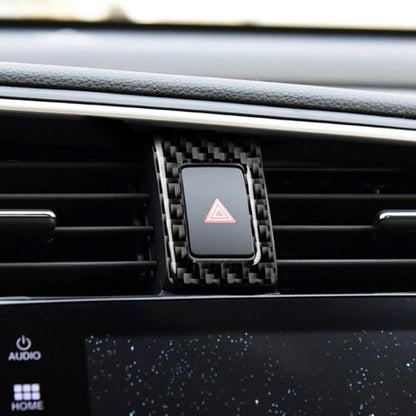 Car Carbon Fiber Double Flash Frame Decorative Sticker for Honda Tenth Generation Civic 2016-2019, Double Flash Frame