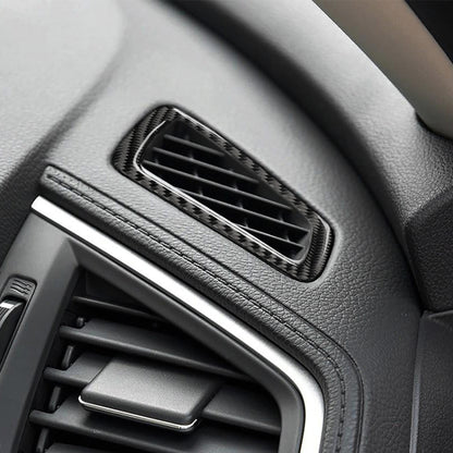 Car Carbon Fiber Left Drive Instrument Air Outlet Decorative Sticker for Honda Tenth Generation Civic 2016-2019, Instrument Air Outlet