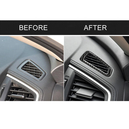 Car Carbon Fiber Left Drive Instrument Air Outlet Decorative Sticker for Honda Tenth Generation Civic 2016-2019, Instrument Air Outlet