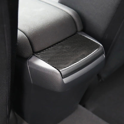 Car Carbon Fiber Rear Sundries Cover Decorative Sticker for Honda Tenth Generation Civic 2016-2019, Rear Sundries Cover