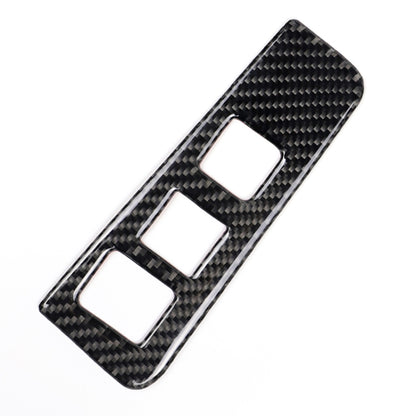 Car Carbon Fiber Headlight Switch Frame Decorative Sticker for Cadillac XT5 2016-2017, Low Version, Left Drive, Headlight Switch, Low Version