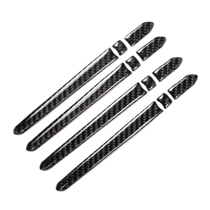 Car Carbon Fiber Outside Door Handle Decorative Sticker for Cadillac XT5 2016-2017, Outside Door Handle