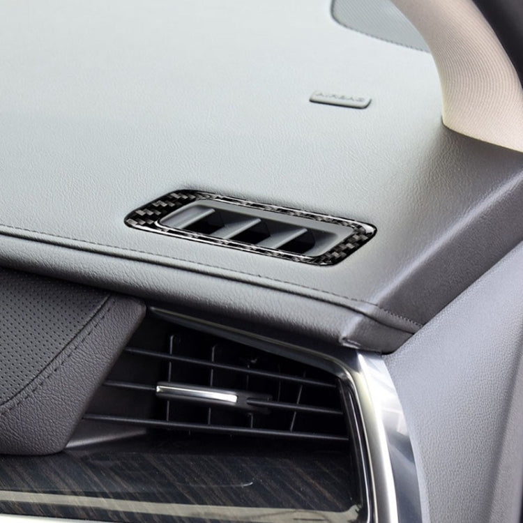 Car Carbon Fiber Air Outlet Decorative Sticker for Cadillac XT5 2016-2017, Left Drive, Air Outlet