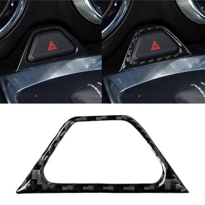 Car Carbon Fiber Warning Light Decorative Sticker for Chevrolet Camaro 2017-2019, Warning Light