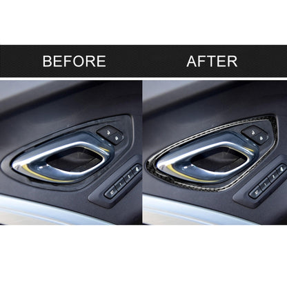 2 PCS Car Carbon Fiber Door Inner Handle Panel Decorative Sticker for Chevrolet Camaro 2017-2019, Door Inner Handle Panel