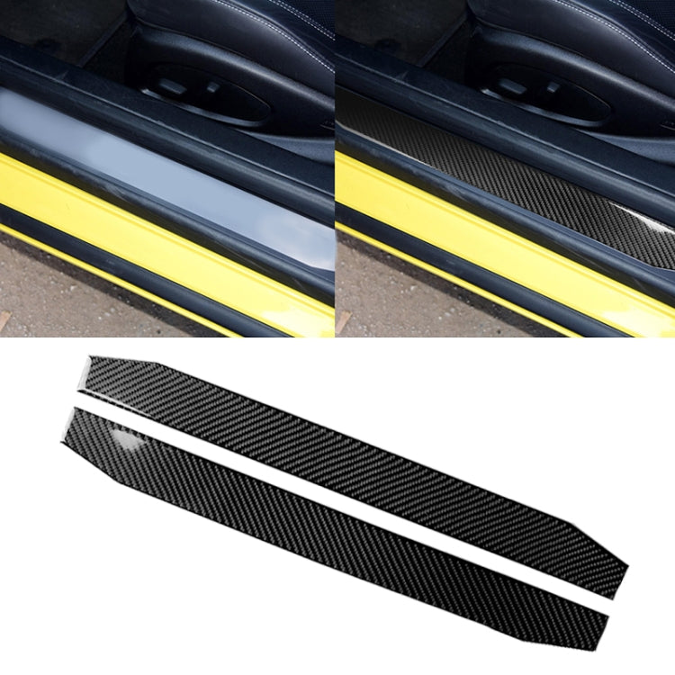 2 PCS Car Carbon Fiber Welcome Pedal Decorative Sticker for Chevrolet Camaro 2017-2019, Welcome Pedal