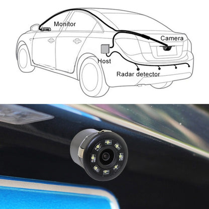 PZ604 170 Degree Car 4.3 inch Rearview Mirror Monitor with Round Camera, PZ604 with Round Camera