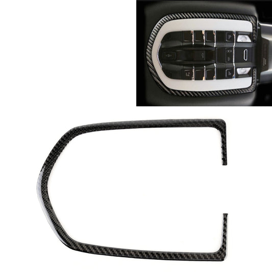 Carbon Fiber Car Dome Light Panel Decorative Sticker for Porsche Macan, Dome Light Panel