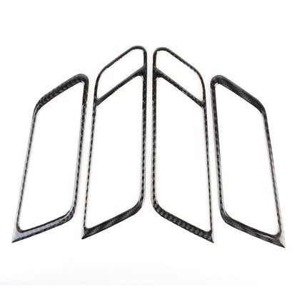 4 PCS Carbon Fiber Car Door Handle Frame Decorative Sticker for Porsche Macan, Door Handle Frame