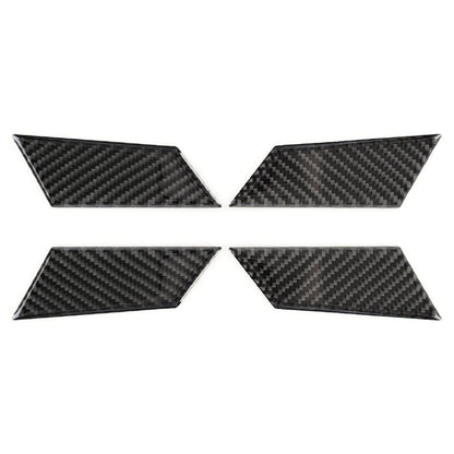 4 PCS Carbon Fiber Car Inner Door Bowl Decorative Sticker for Porsche Macan, Inner Door Bowl