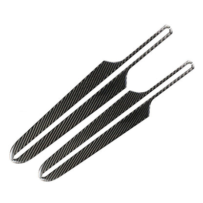 4 PCS Carbon Fiber Car Door Panel Decorative Sticker for Porsche Macan, Door Panel