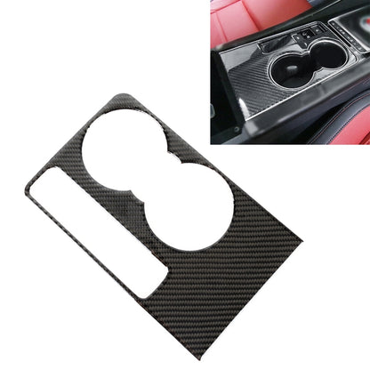 A Style Carbon Fiber Car Water Cup Decorative Sticker for Jaguar F-PACE, Water Cup(A Style)