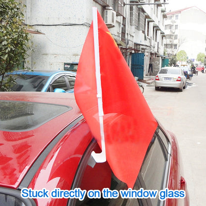 10 PCS 34cm Clip-type Car Window Plastic Flagpole, No Flag, 34cm