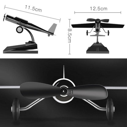 Car Interior Decoration Accessories Aircraft Model Ornaments Propeller Rotating Solar Energy Ornament
