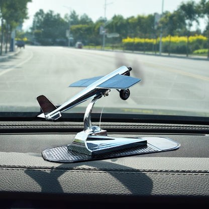Car Interior Decoration Accessories Aircraft Model Ornaments Propeller Rotating Solar Energy Ornament
