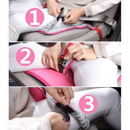 Car Safety Seat Protective Pad with Clip Back Abdominal Belt for Pregnant Woman