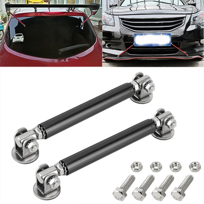 2 PCS Car Modification Adhesive Surrounded Rod Lever Front and Rear Bars Fixed Front Lip Back Shovel, Length: 10cm, 10cm (Silver), 10cm (Red), 10cm (Blue), 10cm (Colour), 10cm (Black)